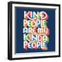 Kind People I Bright Sq-Gia Graham-Framed Art Print