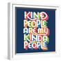 Kind People I Bright Sq-Gia Graham-Framed Art Print