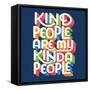 Kind People I Bright Sq-Gia Graham-Framed Stretched Canvas