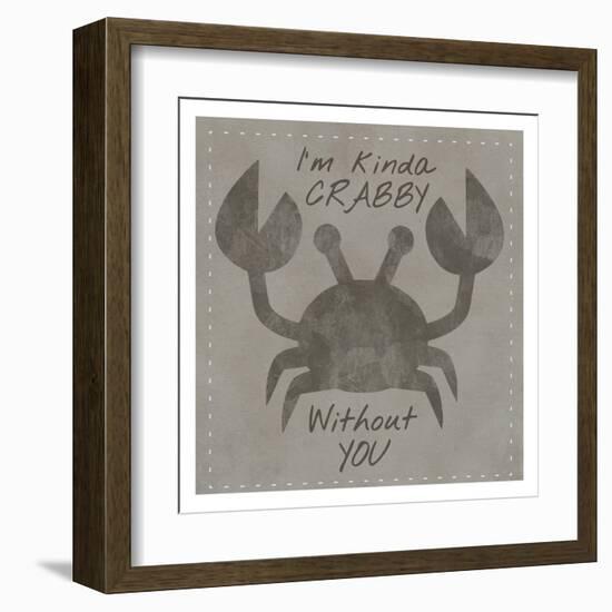 Kinda Crabby-Melody Hogan-Framed Art Print