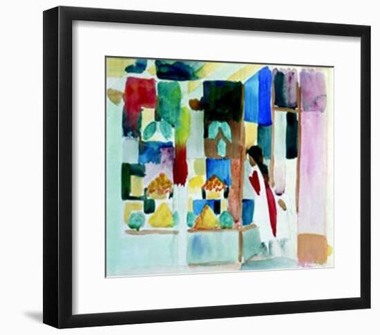 Kinder Am Gemuseladen I, c.1913-Auguste Macke-Framed Art Print