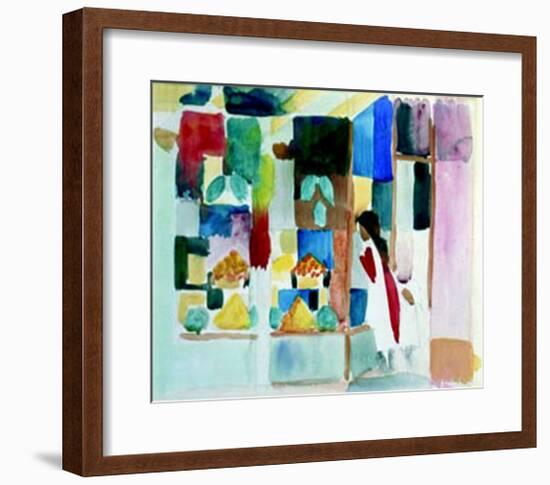 Kinder Am Gemuseladen I, c.1913-Auguste Macke-Framed Art Print