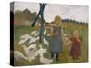 Kinder Mit Gaensen-Paula Modersohn-Becker-Stretched Canvas