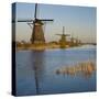 Kinderdijk Windmills, Holland-Anna Miller-Stretched Canvas