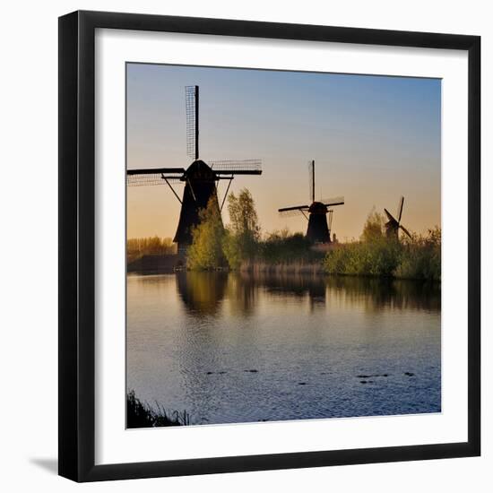 Kinderdijk Windmills, Holland-Anna Miller-Framed Photographic Print