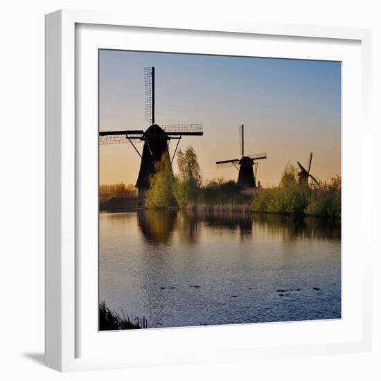 Kinderdijk Windmills, Holland-Anna Miller-Framed Photographic Print