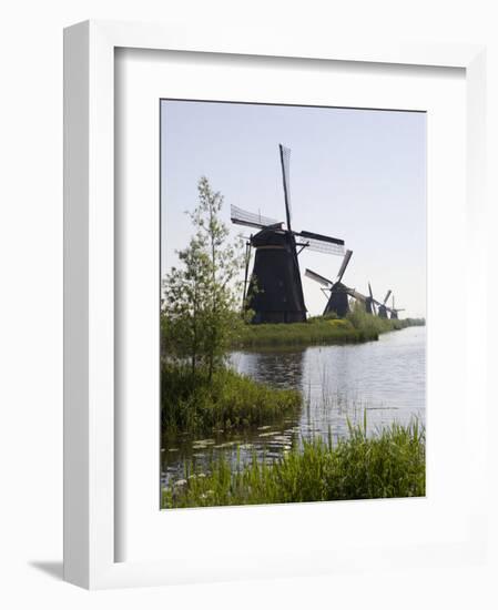 Kinderdijk Windmills, UNESCO World Heritage Site, Holland, Europe-Olivieri Oliviero-Framed Photographic Print