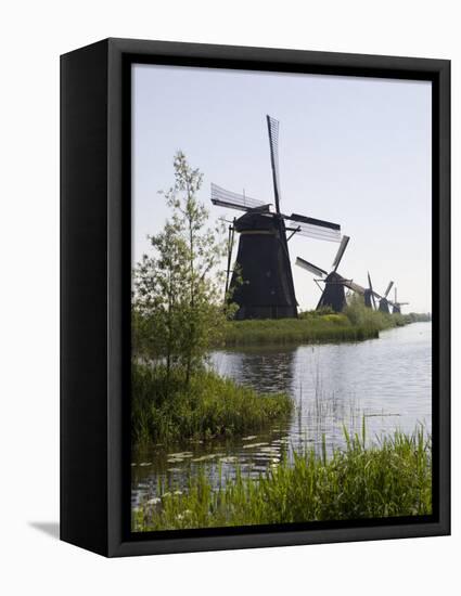 Kinderdijk Windmills, UNESCO World Heritage Site, Holland, Europe-Olivieri Oliviero-Framed Stretched Canvas