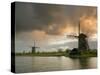 Kinderdijk Windmills, Zuid, Holland-Michele Falzone-Stretched Canvas