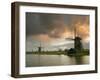 Kinderdijk Windmills, Zuid, Holland-Michele Falzone-Framed Photographic Print