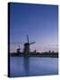 Kinderdijk Windmills, Zuid, Holland-Michele Falzone-Stretched Canvas