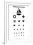 Kindergarten Eye Chart Reference-null-Framed Art Print