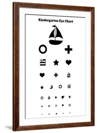 kindergarten eye chart reference prints allposters com