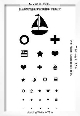 kindergarten eye chart posters allposters com