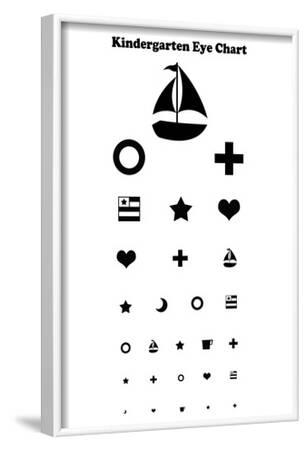 kindergarten eye chart posters allposterscom