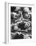 Kindergarten Students at the Yumin Chinese School Laying Head to Head During Nap Time-Howard Sochurek-Framed Photographic Print