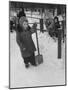 Kindergartens Outside Playing in the Snow in Russia-Carl Mydans-Mounted Photographic Print