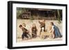 Kindergespann, 1868-Albert Anker-Framed Giclee Print