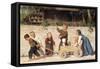 Kindergespann, 1868-Albert Anker-Framed Stretched Canvas