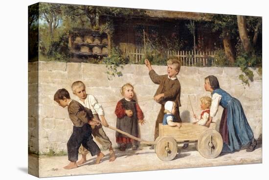 Kindergespann, 1868-Albert Anker-Stretched Canvas