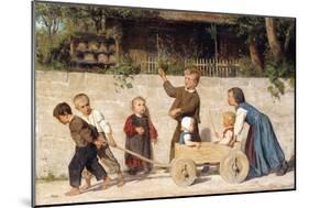 Kindergespann, 1868-Albert Anker-Mounted Giclee Print