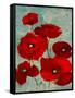 Kindle's Poppies I-Lanie Loreth-Framed Stretched Canvas