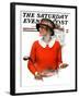 "Kindly Replace Turf," Saturday Evening Post Cover, September 22, 1923-Charles A. MacLellan-Framed Giclee Print