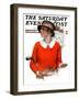 "Kindly Replace Turf," Saturday Evening Post Cover, September 22, 1923-Charles A. MacLellan-Framed Premium Giclee Print