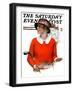 "Kindly Replace Turf," Saturday Evening Post Cover, September 22, 1923-Charles A. MacLellan-Framed Premium Giclee Print