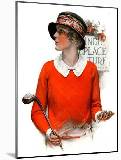 "Kindly Replace Turf,"September 22, 1923-Charles A. MacLellan-Mounted Premium Giclee Print