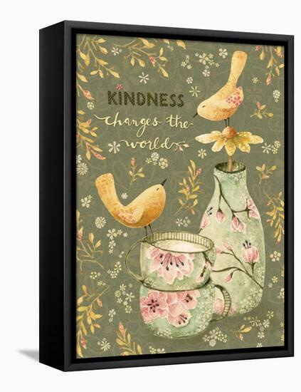 Kindness Changes The World-Yachal Design-Framed Stretched Canvas