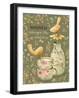 Kindness Changes The World-Yachal Design-Framed Giclee Print