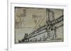 Kinetic City Sketch II-Ethan Harper-Framed Premium Giclee Print