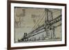 Kinetic City Sketch II-Ethan Harper-Framed Premium Giclee Print