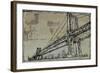 Kinetic City Sketch II-Ethan Harper-Framed Art Print