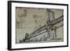 Kinetic City Sketch II-Ethan Harper-Framed Art Print