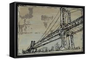 Kinetic City Sketch II-Ethan Harper-Framed Stretched Canvas