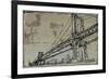 Kinetic City Sketch II-Ethan Harper-Framed Art Print