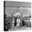 King Abdullah and His Party Standing in Front of the Dome of the Rock, a Sacred Place to Moslems-null-Stretched Canvas