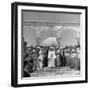 King Abdullah and His Party Standing in Front of the Dome of the Rock, a Sacred Place to Moslems-null-Framed Photographic Print