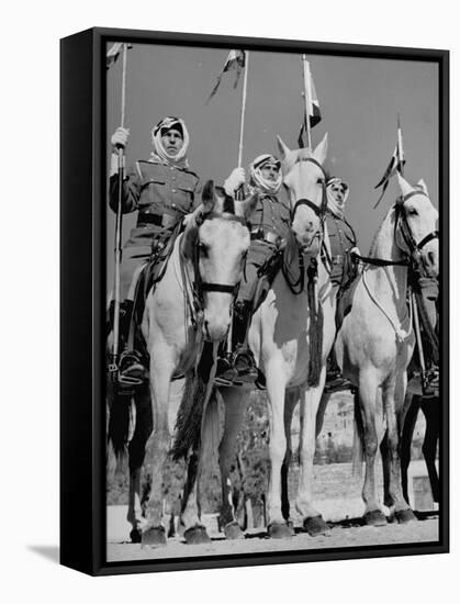 King Abdullah Ibn Hussein's Royal Household Guards-John Phillips-Framed Stretched Canvas