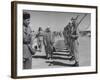 King Abdullah Inspects Guard of Honor of Arab Legion Soldiers at the Military Camp of Zerka-null-Framed Photographic Print