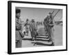 King Abdullah Inspects Guard of Honor of Arab Legion Soldiers at the Military Camp of Zerka-null-Framed Photographic Print