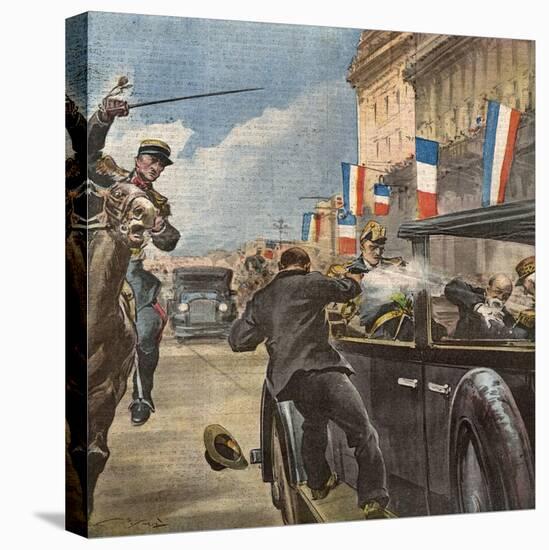 King Alexander Shot, 1934-Vittorio Pisani-Stretched Canvas
