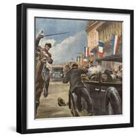 King Alexander Shot, 1934-Vittorio Pisani-Framed Art Print