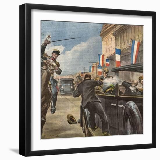 King Alexander Shot, 1934-Vittorio Pisani-Framed Art Print