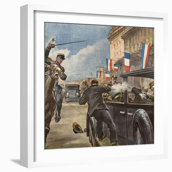 King Alexander Shot, 1934-Vittorio Pisani-Framed Art Print