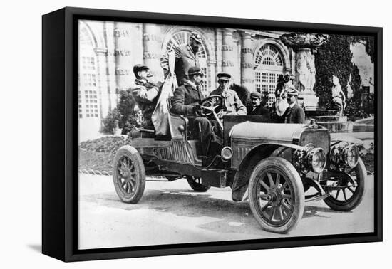 King Alfonso XIII in a Hispano-Suiza Car, Palace of La Granja, Segovia, Spain, C1907-null-Framed Stretched Canvas