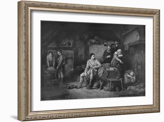 'King Alfred in Neatherd Cottage', 1806, (1912)-David Wilkie-Framed Giclee Print