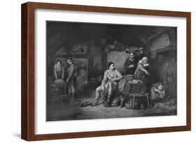 'King Alfred in Neatherd Cottage', 1806, (1912)-David Wilkie-Framed Giclee Print